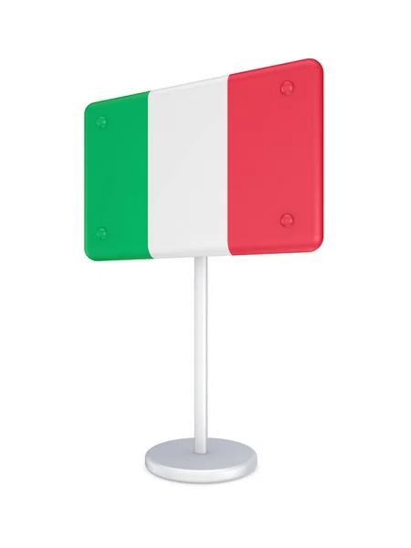 Bunner con bandera de Italia . —  Fotos de Stock