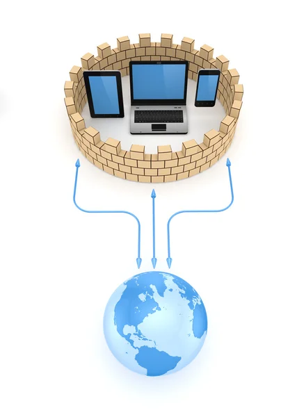 Concepto Firewall . —  Fotos de Stock