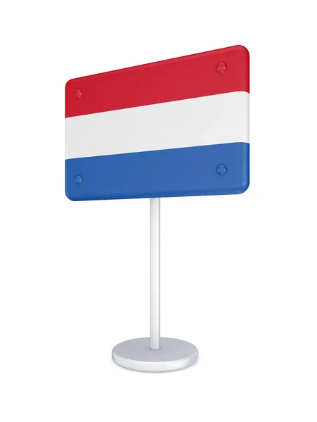 Bunner met de vlag van Nederland. — Stockfoto