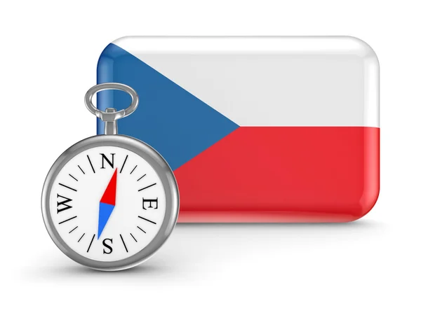 Czech flag. — Stock Photo, Image