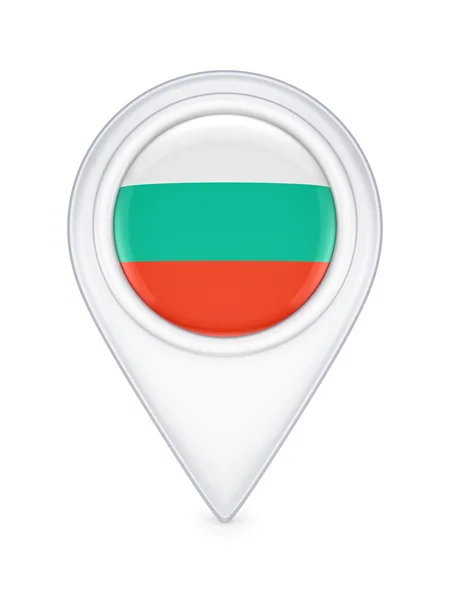 Symbol mit bulgarischer Flagge. — Stockfoto