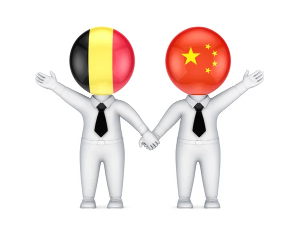 Concept de coopération belgo-chinoise . — Photo