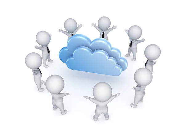 Concept de Cloud Computing. — Photo