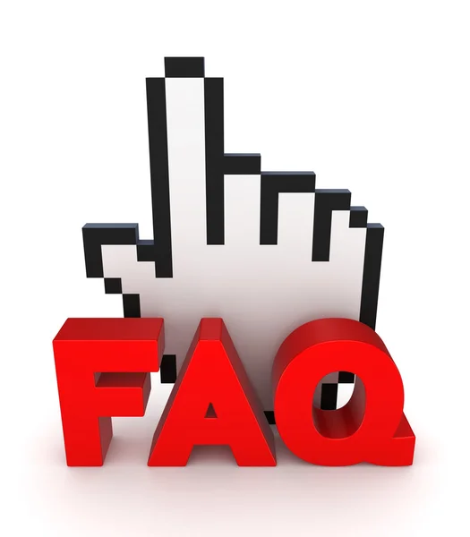 FAQ-konceptet. — Stockfoto