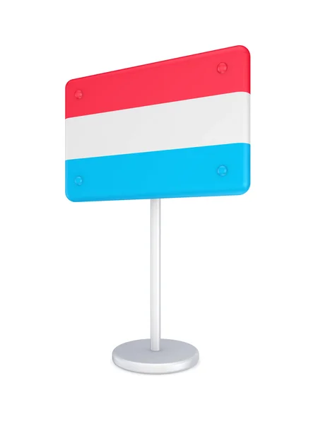 Bunner avec drapeau de Luxembourg . — Photo