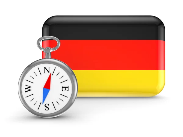 Deutsche Flagge. — Stockfoto
