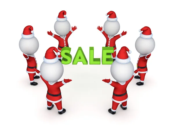 Santas kolem slovo prodej. — Stock fotografie