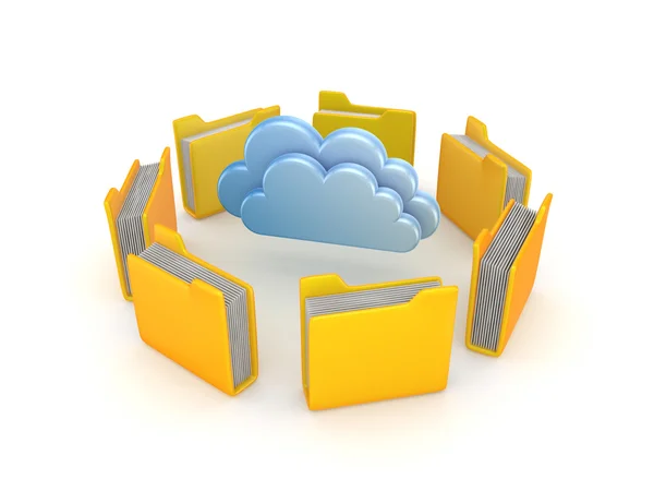 Concept de Cloud Computing. — Photo