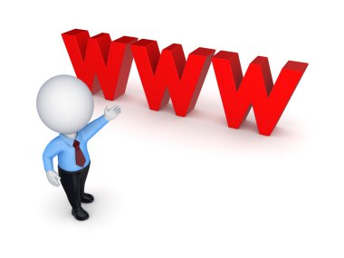 3D-kleine persoon en word www