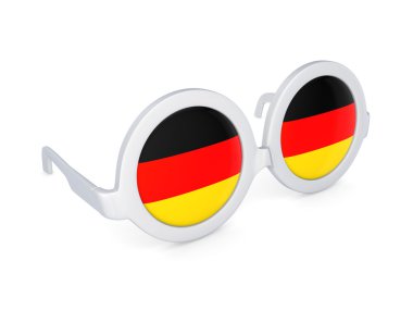 Almanya bayrağı ile gözlük.