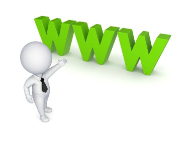 3D-kleine persoon en word www