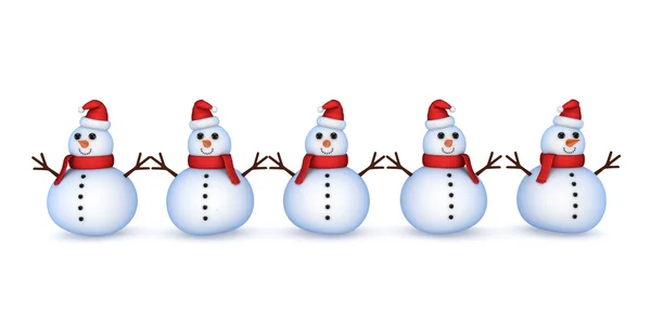 Christmas snowmans. — Stock Photo, Image