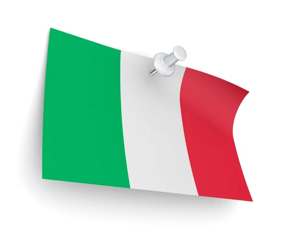 Italian flag. — Stock Photo, Image