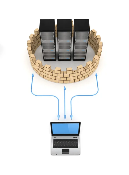 Concepto Firewall . —  Fotos de Stock