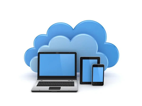 Concept de Cloud Computing. — Photo