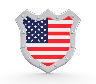 kat ile Amerikan bayrağı.