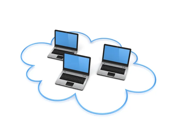 Cloud computing-concept. — Stockfoto