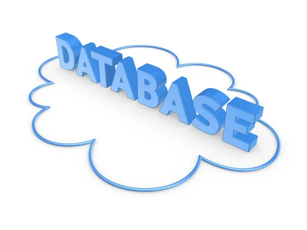 Word DATABASE. — Stock Photo, Image