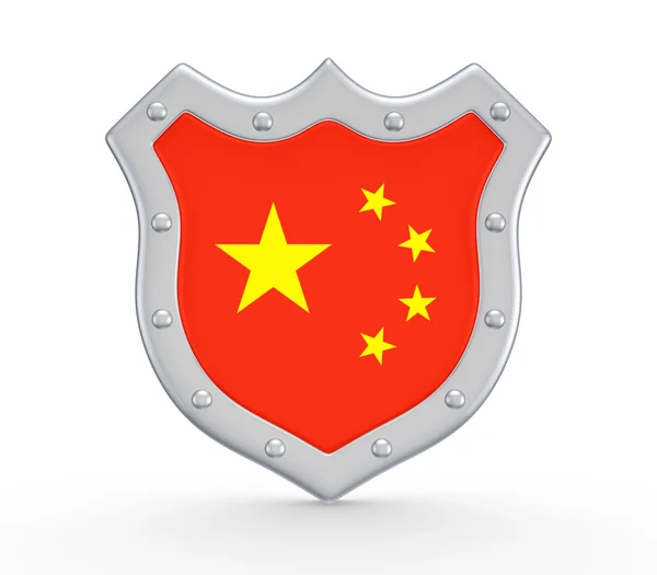 Coat of Arms with flag of China. — Stock Photo, Image