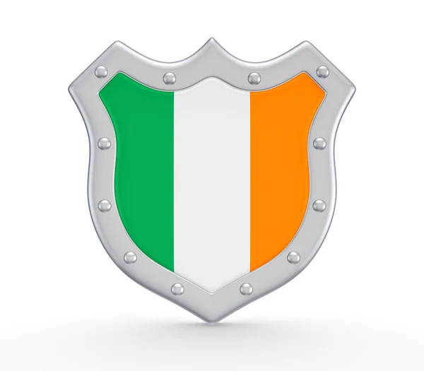 Coat of Arms with flag of Ireland. — Stock Photo, Image