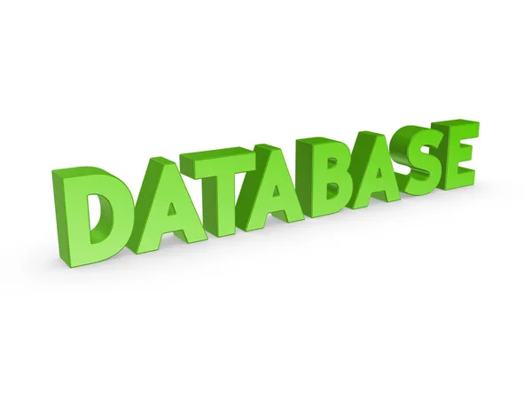 Word DATABASE. — Stock Photo, Image