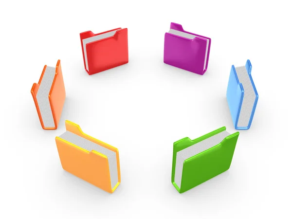 Colorful folders. — Stock Photo, Image
