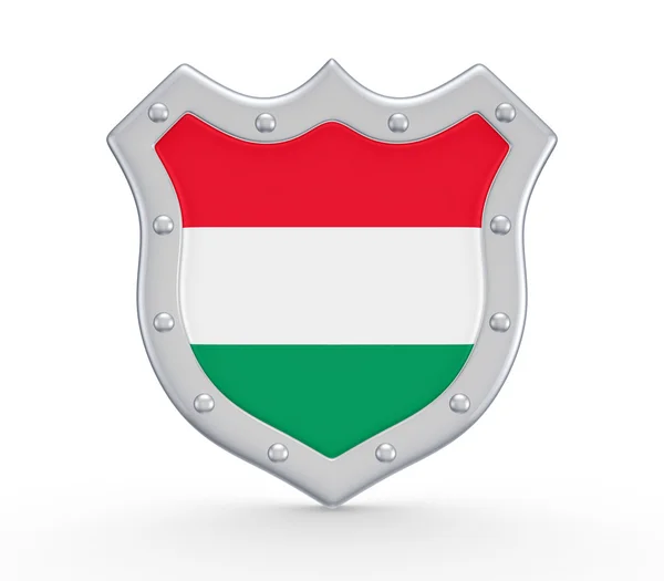 Coat of Arms with flag of Hungary. — Stock Photo, Image