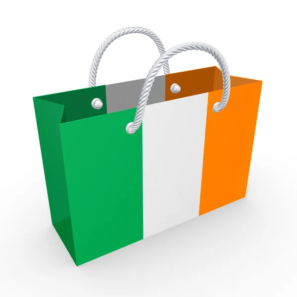 Packet with flag of Ireland. — Stock Photo, Image