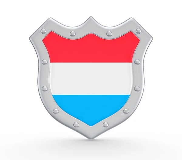 Coat of Arms with flag of Luxembourg. — Stock Photo, Image