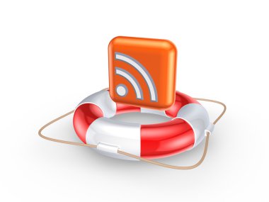 Lifebuoy ve rss simgesi.