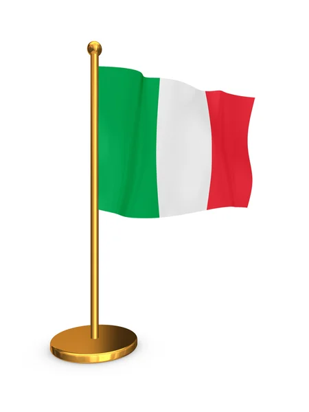 Italská vlajka. — Stock fotografie