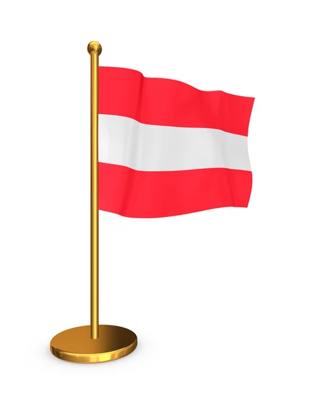 Vlag van Oostenrijk. — Stockfoto