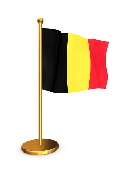 Belgische Flagge. — Stockfoto