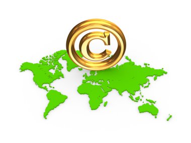 bir telif hakkı simgesi.