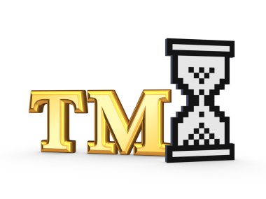 marka ve kum saati simgesi simgesi.