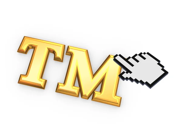 Cursor y símbolo TM . — Foto de Stock