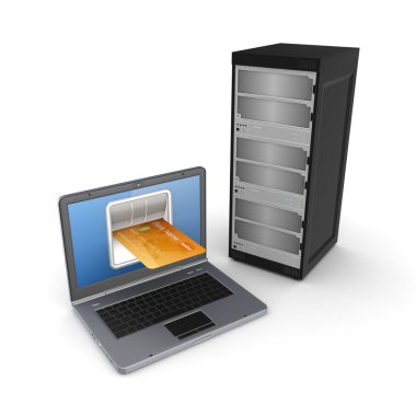 Online ödemeler kavramı.