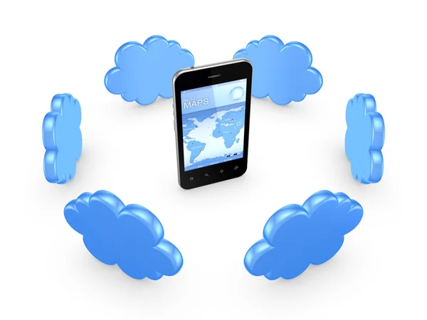 Cloud computing-concept. — Stockfoto