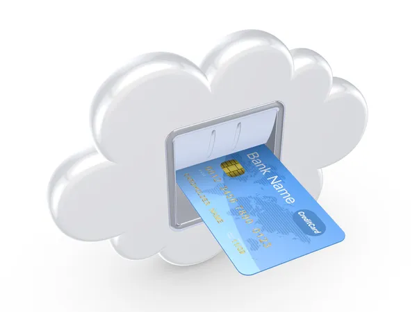 Concept de Cloud Computing. — Photo