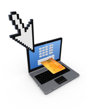 Online ödemeler kavramı.