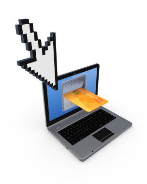 Online ödemeler kavramı.