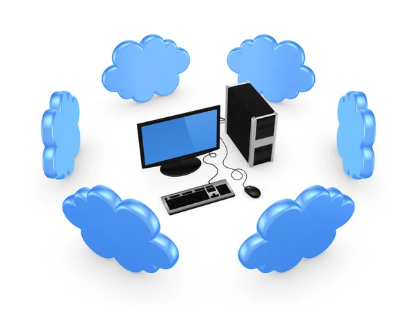 Cloud computing concept. — Stock Photo, Image