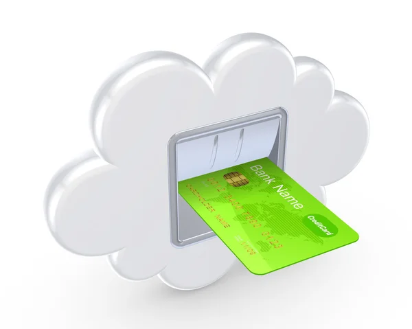 Concept de Cloud Computing. — Photo