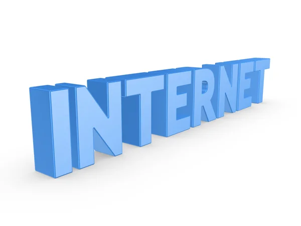 Word INTERNET. — Stock Photo, Image