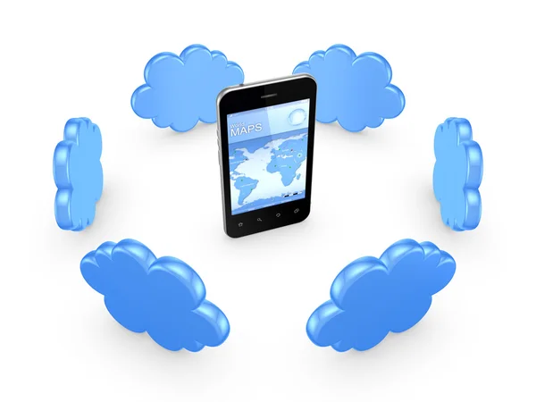 Cloud Computing-Konzept. — Stockfoto