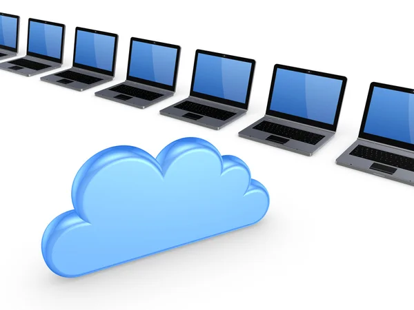 Concetto di cloud computing. — Foto Stock