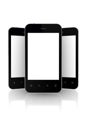 Modern cep telefonları.