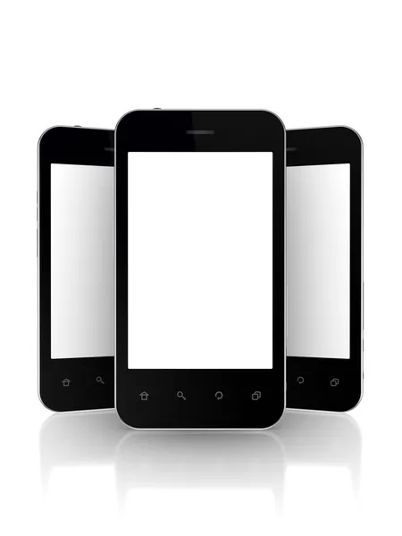 Moderne mobiele telefoons. — Stockfoto