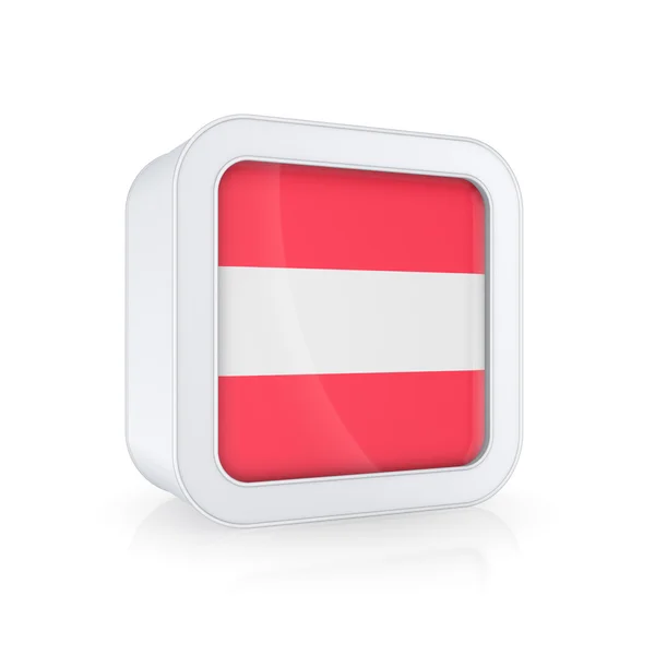 Icon with flag of Austria. — Stock Photo, Image