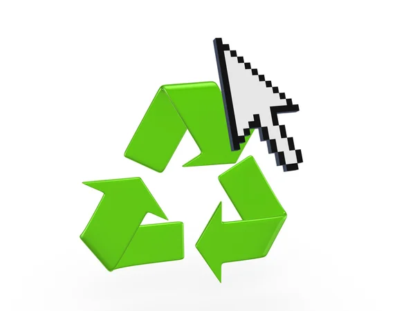 Símbolo da reciclagem . — Fotografia de Stock